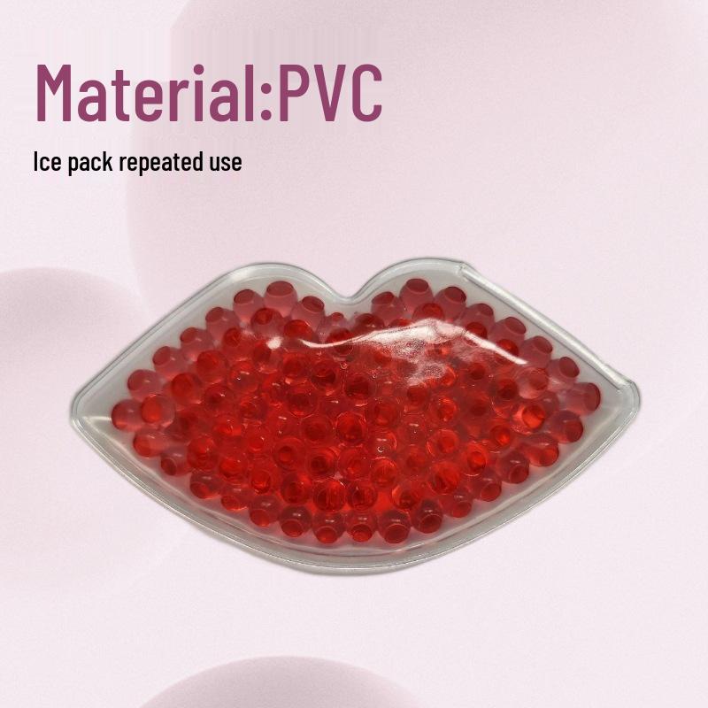 Reusable Multi-Color Gel Bead Lip-Shaped Ice Pack for Hot & Cold Therapy
