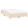Vidaxl Bed Frame Without Mattress, Cream, 120X190 Cm, Fabric