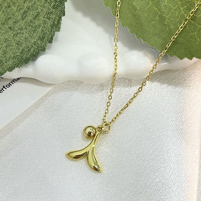 

Ожерелье «Рыбий хвост» с нишевым дизайном, летняя цепочка на ключицу, маленький и изысканный темперамент, аксессуар на шею