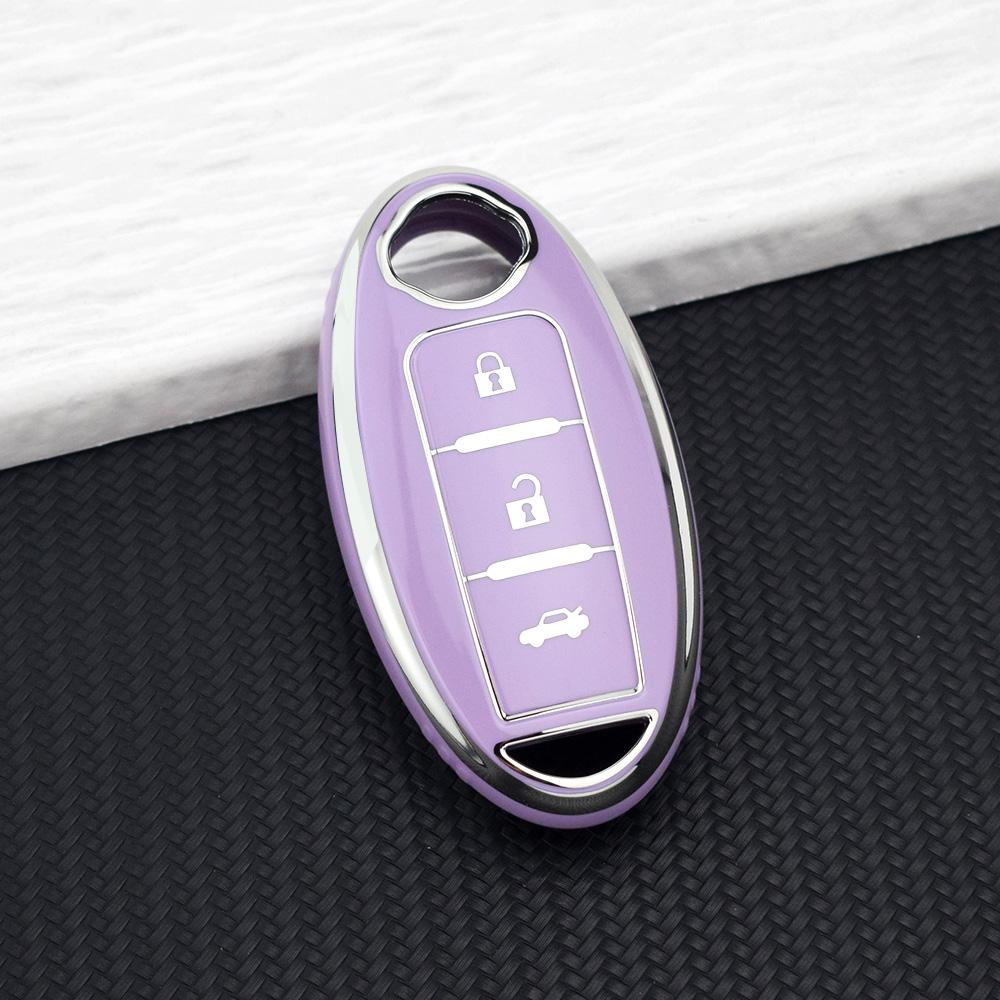 Soft Tpu Remote Key Fob Case For Nissan X-Trail T32 T31 Qashqai Kicks Juke J10 J11 Tiida Pathfinder Note Infiniti Key Chain Set