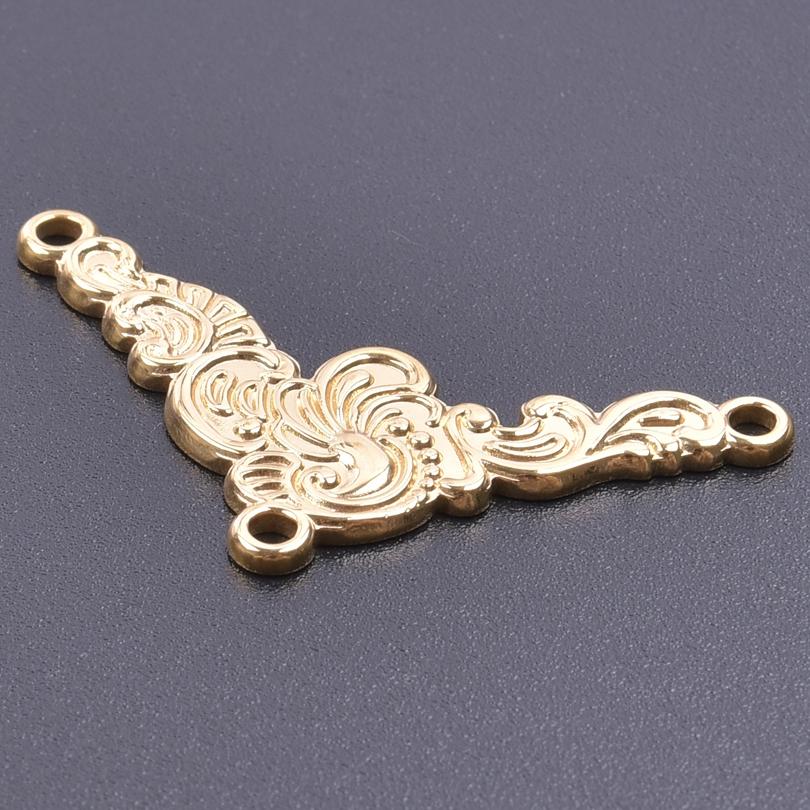 6pcs Gold Plated Butterfly Charms For Jewelry Making Bulk Stainless Steel Pendants Animal Dragonfly Cattle Peacock DIY Connector