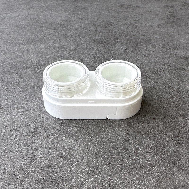 1PC Cream Colour Contact Lenses Box Travel Holder Container Soaking Contact Lens Box Mini Contact Lenses Case Accessorie