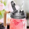 Ergonomic Handle Mason Jar Lids Leakproof Pour Spout Lid Wide Mouth Jar Cover  Brewing Fermenting