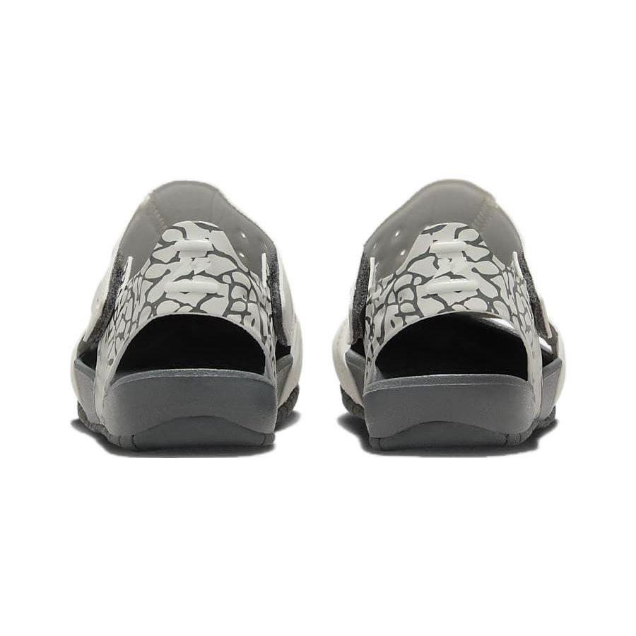 Jordan Flare Slip Resistant Anti Kick Children's Sandals White Gray Children Aged 3 7 Years Old CI7849-100