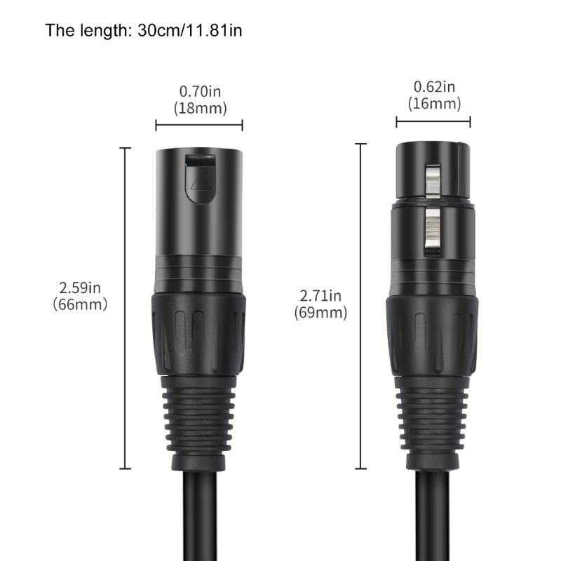 5Pin To 3Pin Auditory Conversion Connection Cable For Professional Auditory And Lighting Equipment, 12Inches
