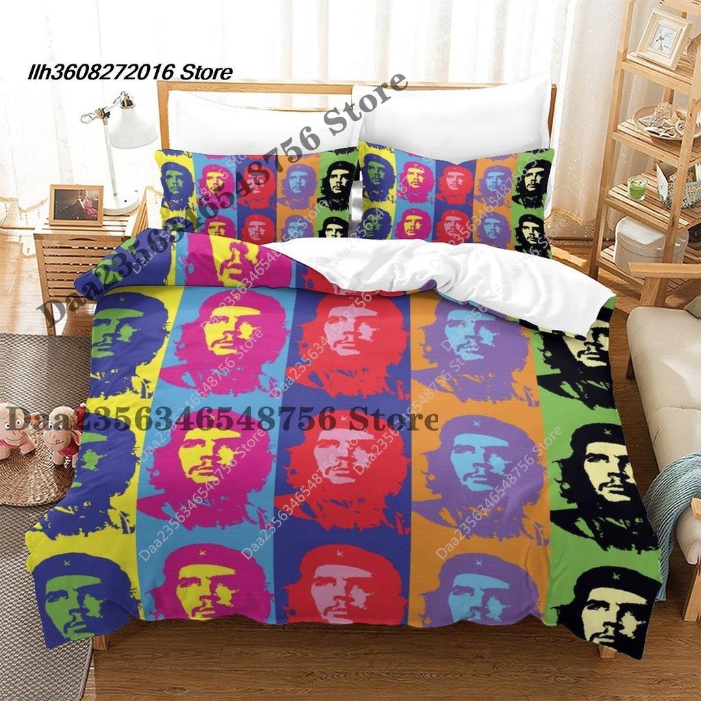 Přikrývka Nová sada povlečení Che Guevara Jednolůžko Twin Plné Královna Král Velikost Postele Aldult Dětský Pokoj s 3D potiskem Anime Postel