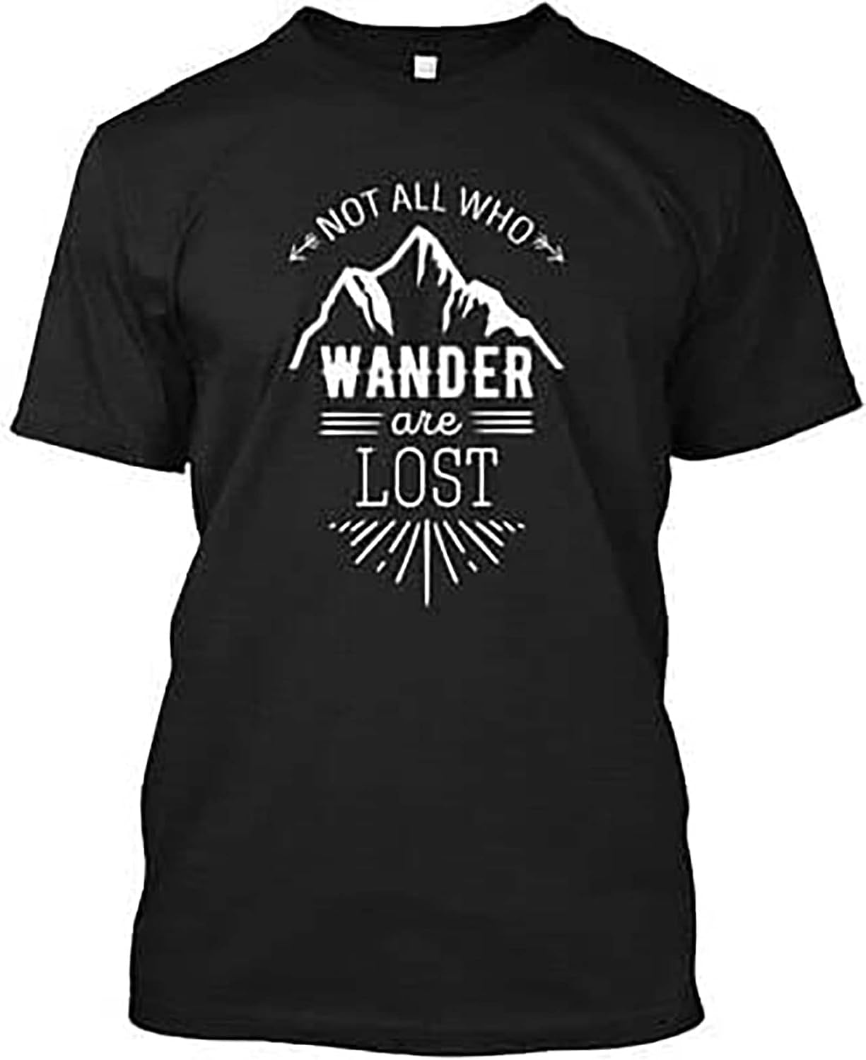 Not All Who Wander are Lost Tee T Shirt 3XL чёрный