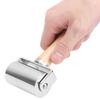 Läder Press Kantrulle DIY Läderhantverk Trähandtag Kantrullningsverktyg SilverM 60mm   2.36in