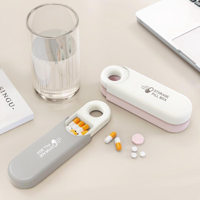 Compact Medicine Organizer: Portable Pill Dispenser for Morning, Noon, and Evening