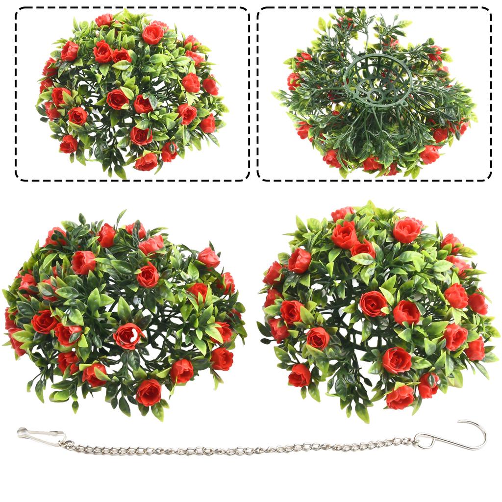 1 Stück 20cm/25cm Rose Künstliche Blumenkugeln Hochzeit Römische Säule Wegweiser Dekorationen Geburtstagsfeier Schöner Strauß