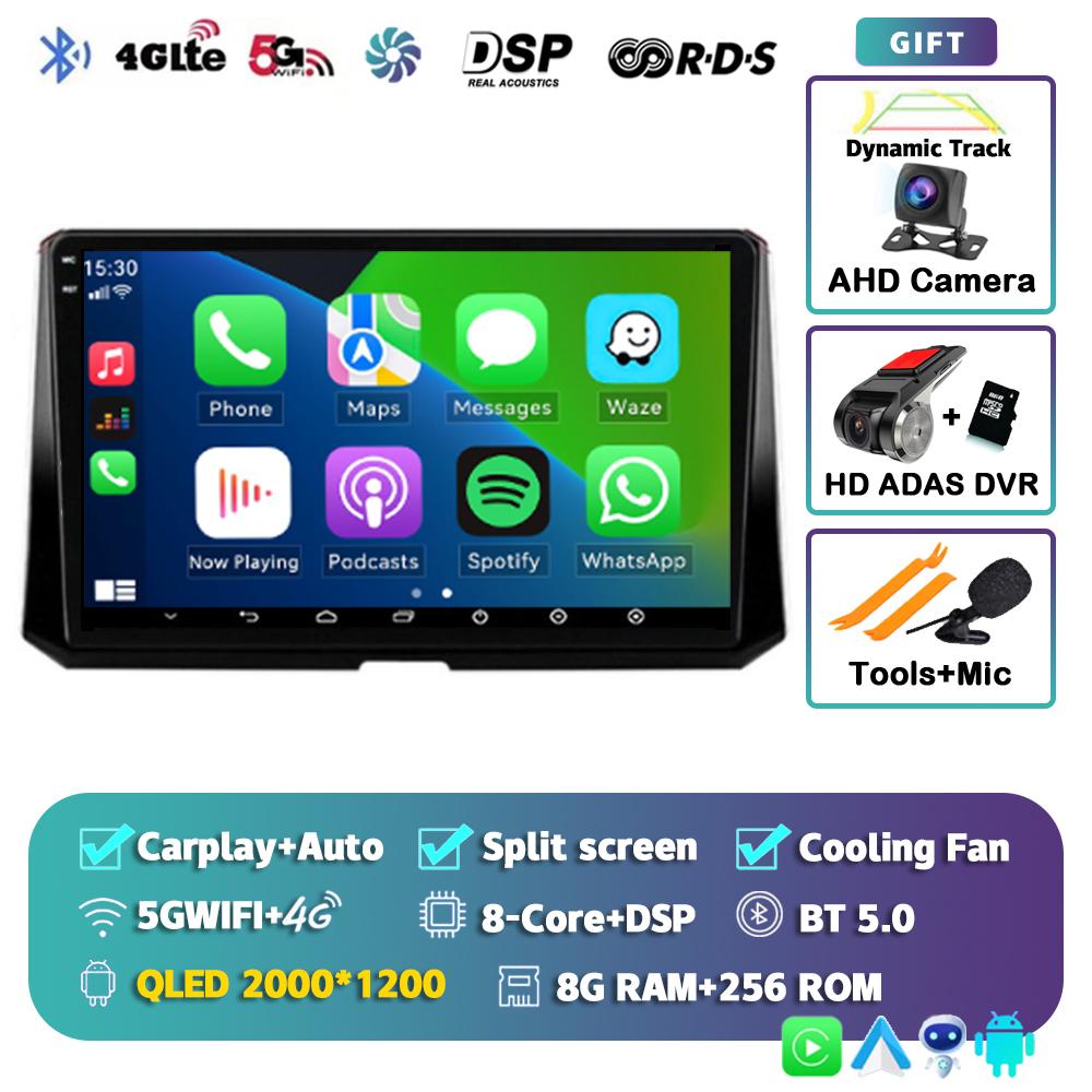 Android14 Multimedia Video Player For Toyota Corolla 12 2019 2020 2021 2022 wireless Carplay Stereo Carplay 4G WIFI GPS 2Din DSP