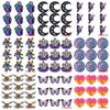 10Pcs/Lot Diamond Crystal Embroidery Patch Iron On Patches For Clothing Thermoadhesive Patches For Clothes Cartoon Fusible Patch