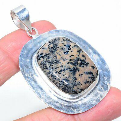 

Natural Dendrite Opal Gemstone 925 Sterling Silver Gift Pendant 2.36 y2q89