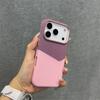 For  17pro Orange Hit Color Card Case For For Iphone 17 1 16 Pro Max 14 13 12 Magnetic Wireless Charge Flax Leather Cover