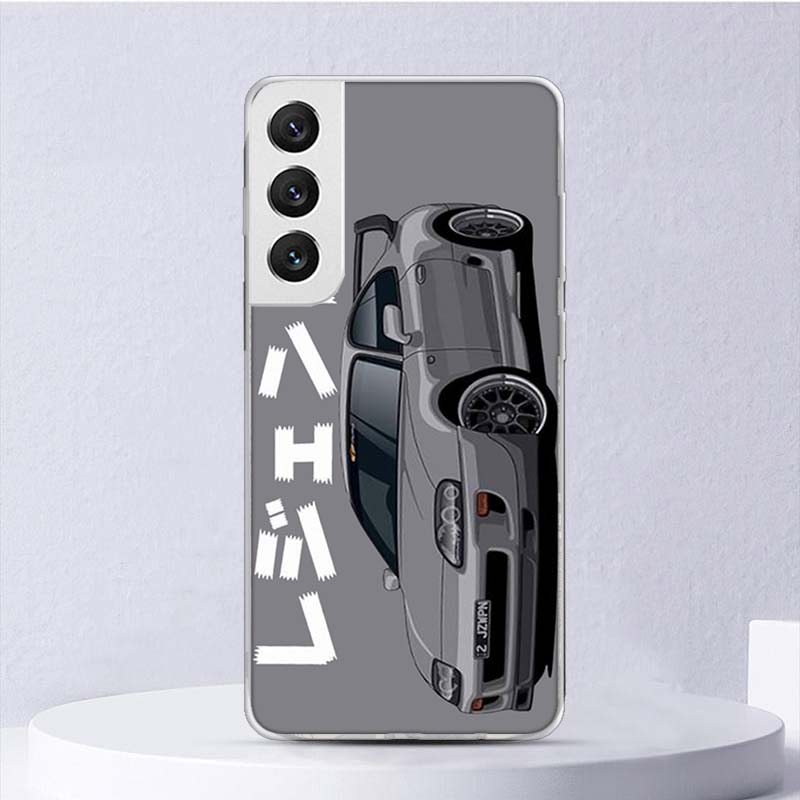JDM Tokyo Drift Sportwagen Weiche Hülle Für Samsung Galaxy S22 S21 Ultra S20 FE S10 Plus Handyhülle S9 S8 + S10E S7 Edge S6 Funda