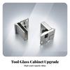 Frameless Glass Door Hinge Zinc Alloy Hinges Sleek for Display Cabinets
