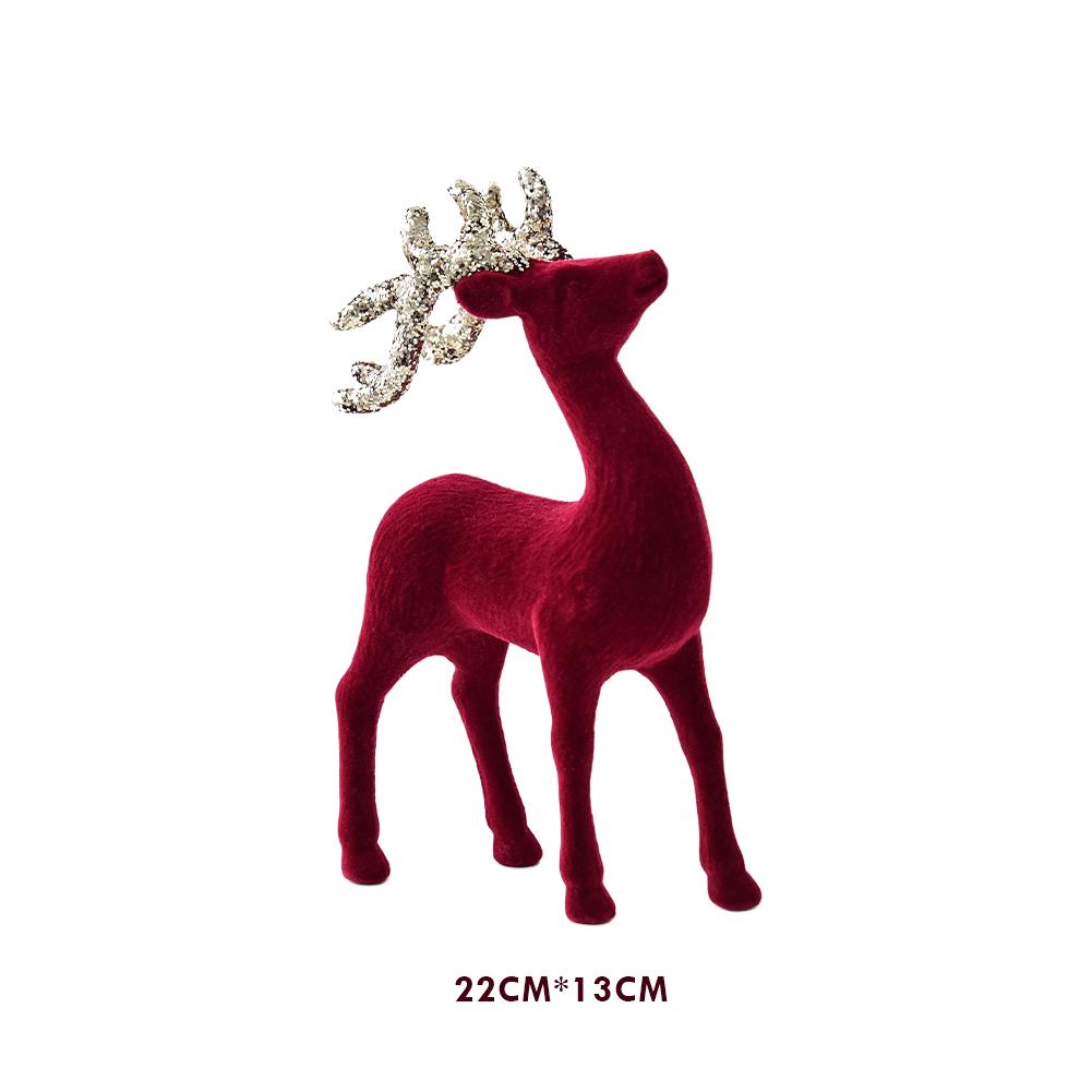 2026 Christmas Reindeer Elk Figurine Decoration Table Xmas Tree hanging Elk Ornament for Home Decor New Year Party Navidad gift