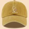 Trendy and Personalized Peaked Cap, Adjustable Outdoor Camping and Travel Check-in Baseball Cap