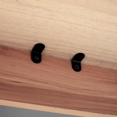 L-shaped Bracket, Angle Bracket, L-shaped Bracket, Right-angle Bracket, Right-angle Hook, Shelf Bracket, Bracket Hardware with Screws, Black, 20x20x2.