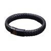 Men Bracelet Imitation Leather Lightweight Wear-resistant Retro Style Faux Leather Braided Wristband Streetwear Accessories