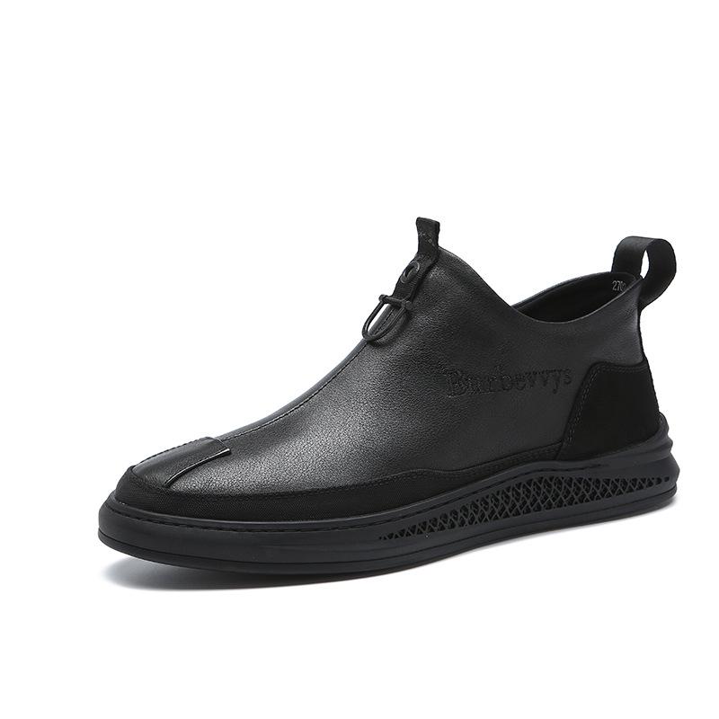 

Осенняя ранняя зимняя обувь, мужские ботинки челси из натуральной кожи, модная мужская обувь, мужские ботильоны из коровьей кожи, черные, 2024, новые 38 чёрный