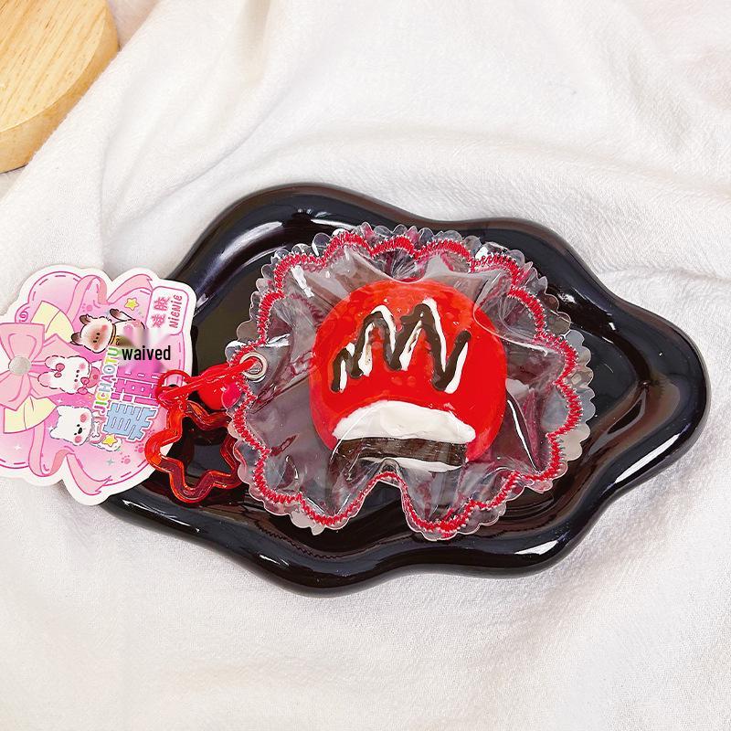 Food-Grade Silicone M Letter Squeeze Toy - Handmade Slow Rebound Cream Pie