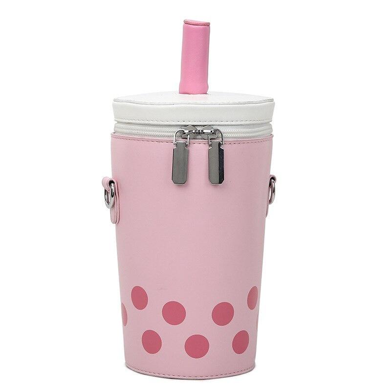 Маленькая сумка с креативной текстурой для чая с молоком, индивидуальная милая мультяшная сумка-мессенджер на осень и зиму для мобильного телефона на одно плечо