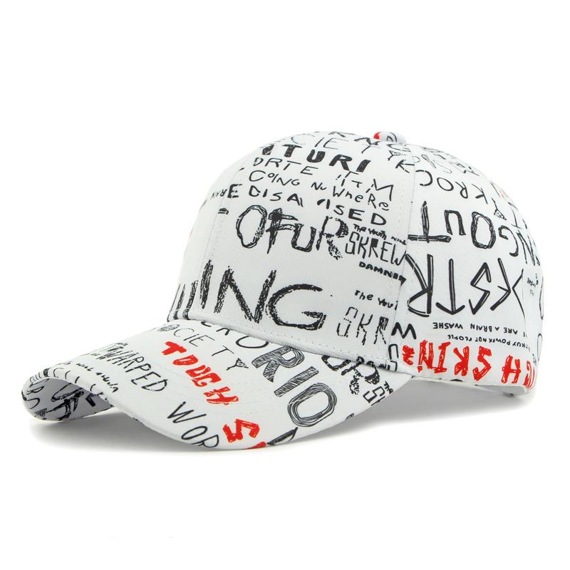 

Кепка-граффити мужская с принтом букв белый