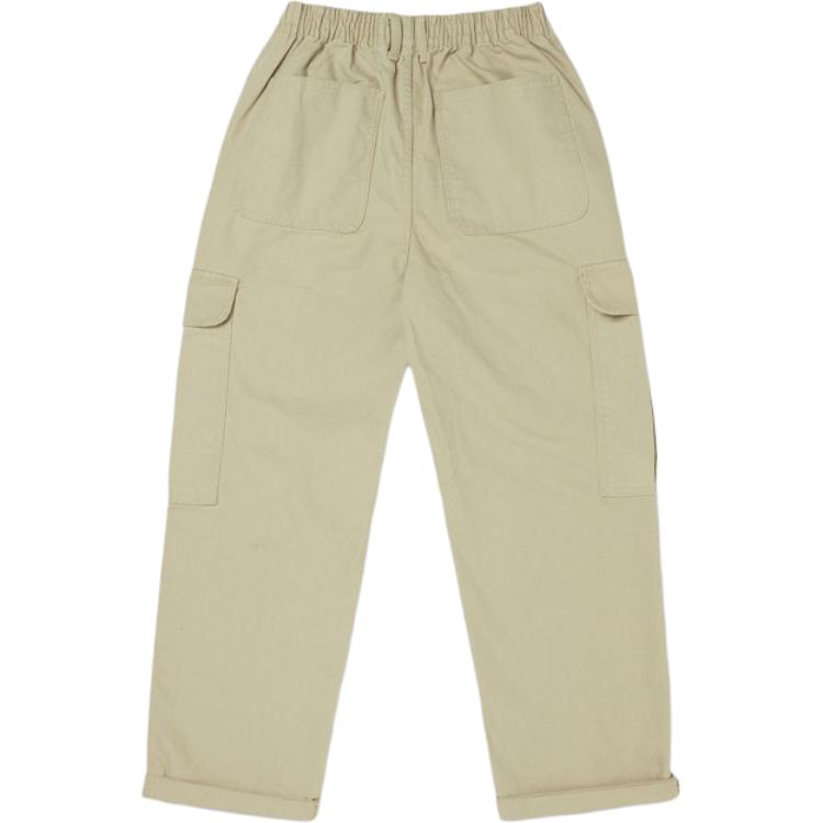 Vans Solid Color Zipper Closure Mid Waist Cargo Pants Women bottoms Khaki VN000GWND3Z1