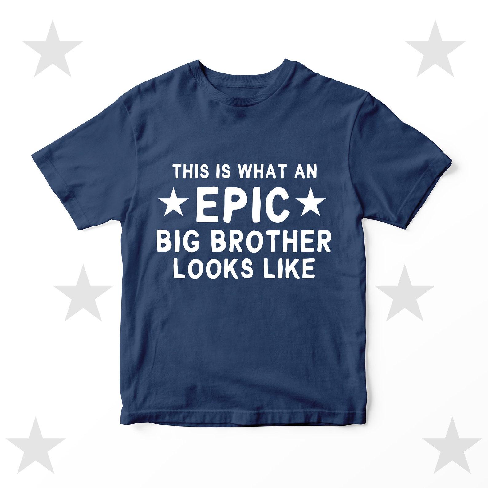 Big Brother T-shirt Baby Announcet Gifts Personalised 130