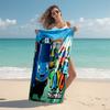 1pc Tayo The Little Bus1 Beach Towel, Comfortable and Thick, and Swimming/Bath/Picnic/Camping Towel, Suitable for Seaside Beaches