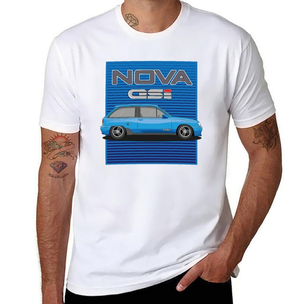 Vauxhall Nova Gsi Graphic Sticker Photograph Art Work Display On Wall Office Garage TShirt