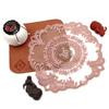 1Pcs Dining Table Embroidery Craft Placemat European Style Lace Insulation Plate Mat Anti-scald Coaster Table Pads