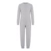 Unisex Kids Special Needs Clothing Round Neck Long Sleeve Back Invisible Zipper One Piece Cotton Jumpsuit