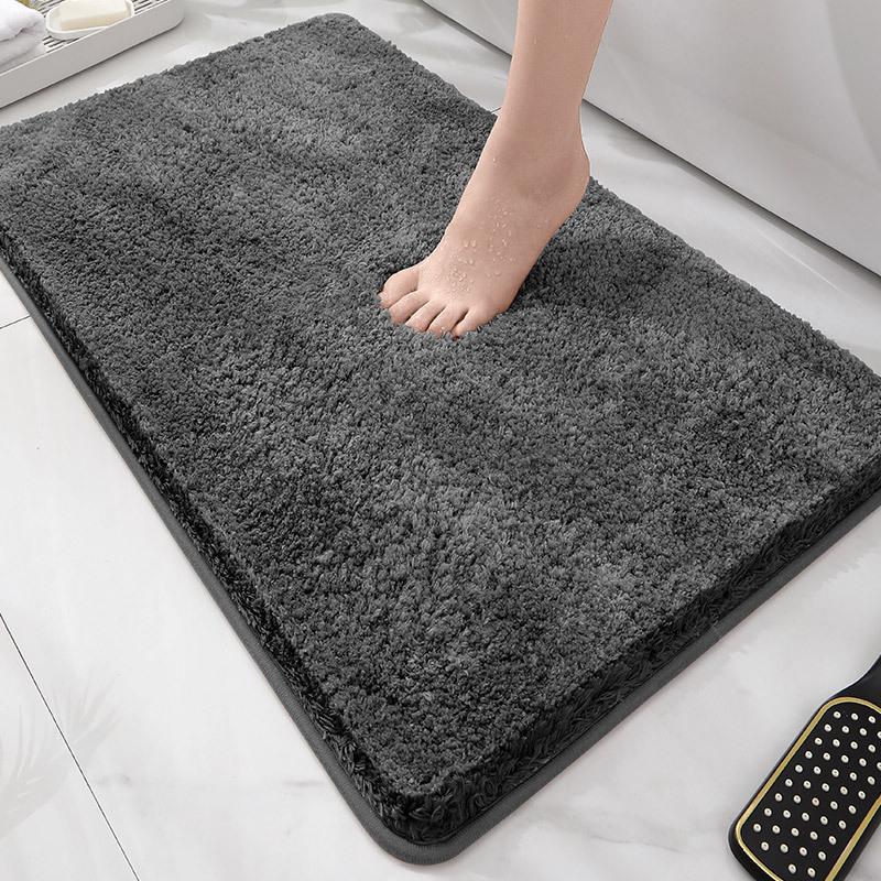 Toilet Absorbent Floor Mat Bathroom Toilet U-Shaped Mat Toilet Entrance Door Non-Slip Foot Pad Toilet Carpet