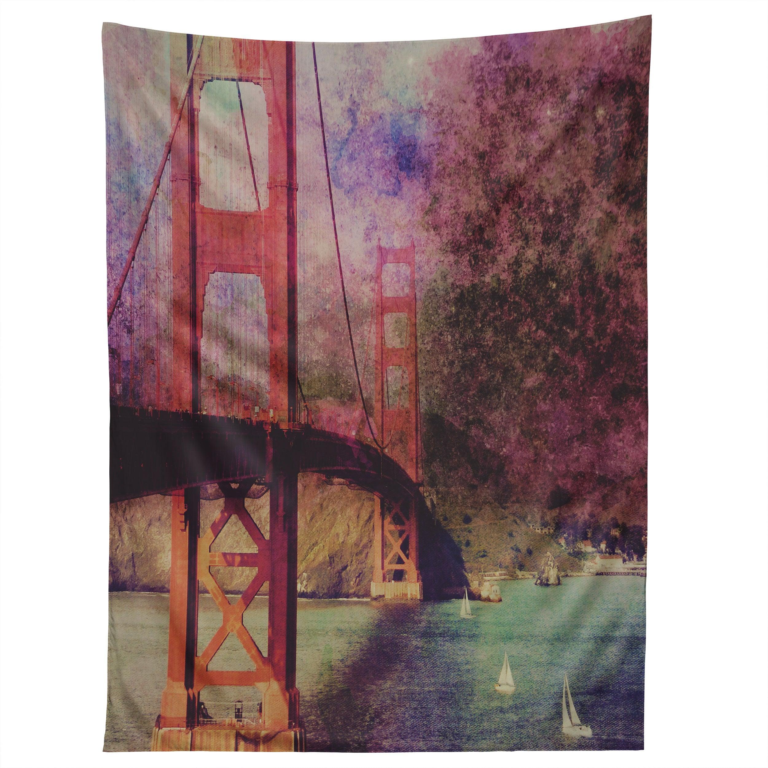 GOLDEN GATE STARS tapestry 75x100