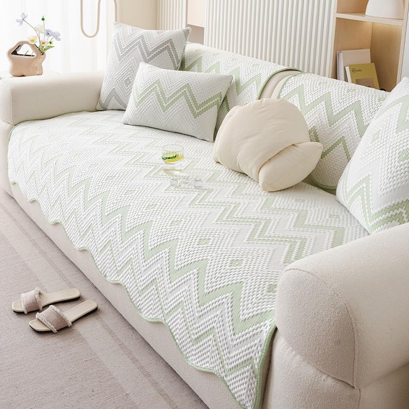 Summer Cool Ice Silk Sofa Cushion Non-Slip Summer Seat Cushion  New Special-Shaped Mat Sofa Cover Cushion Summer