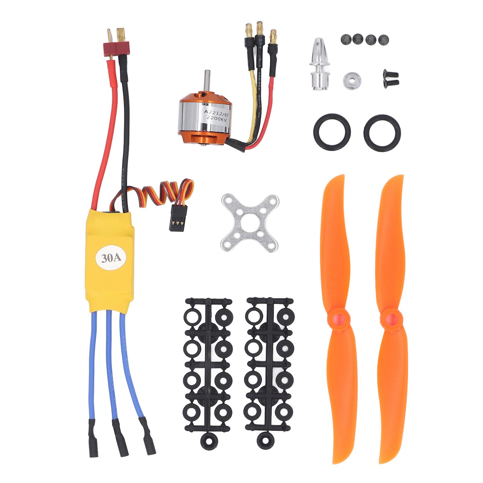 

RC Motor ESC Propeller Kit 2212 6T 2200KV Brushless Motor 30A ESC Комплект аксесуарів для F450 550 Quadcop
