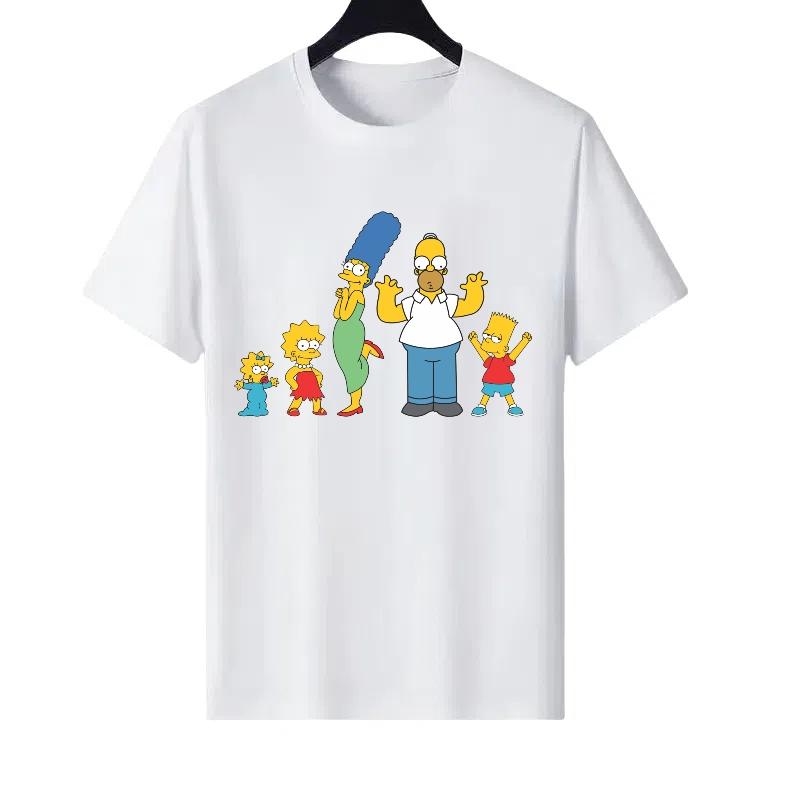 The Simpsons Family Graphic Print Cotton T-shirt XXXL