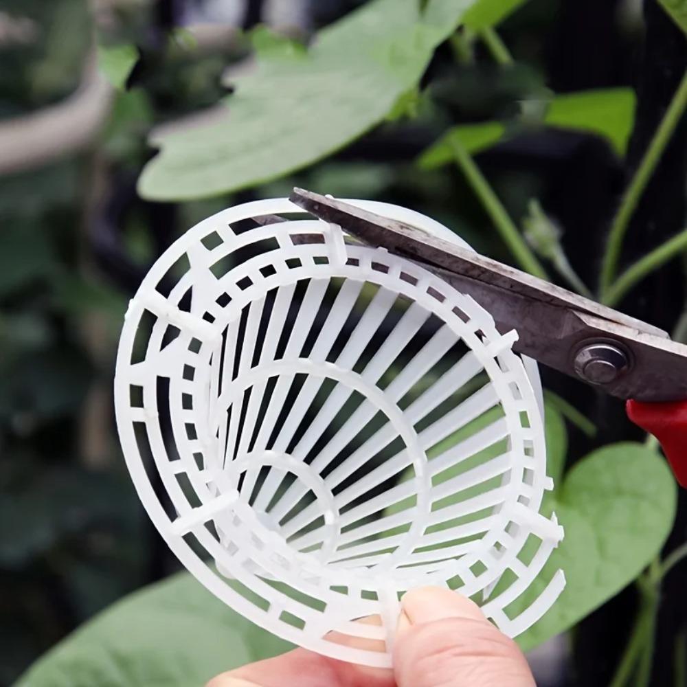 10pcs New PP Planters Mesh Cup Bonsai Leakproof Drain Hole Pad Reusable Durable Grid Mat
