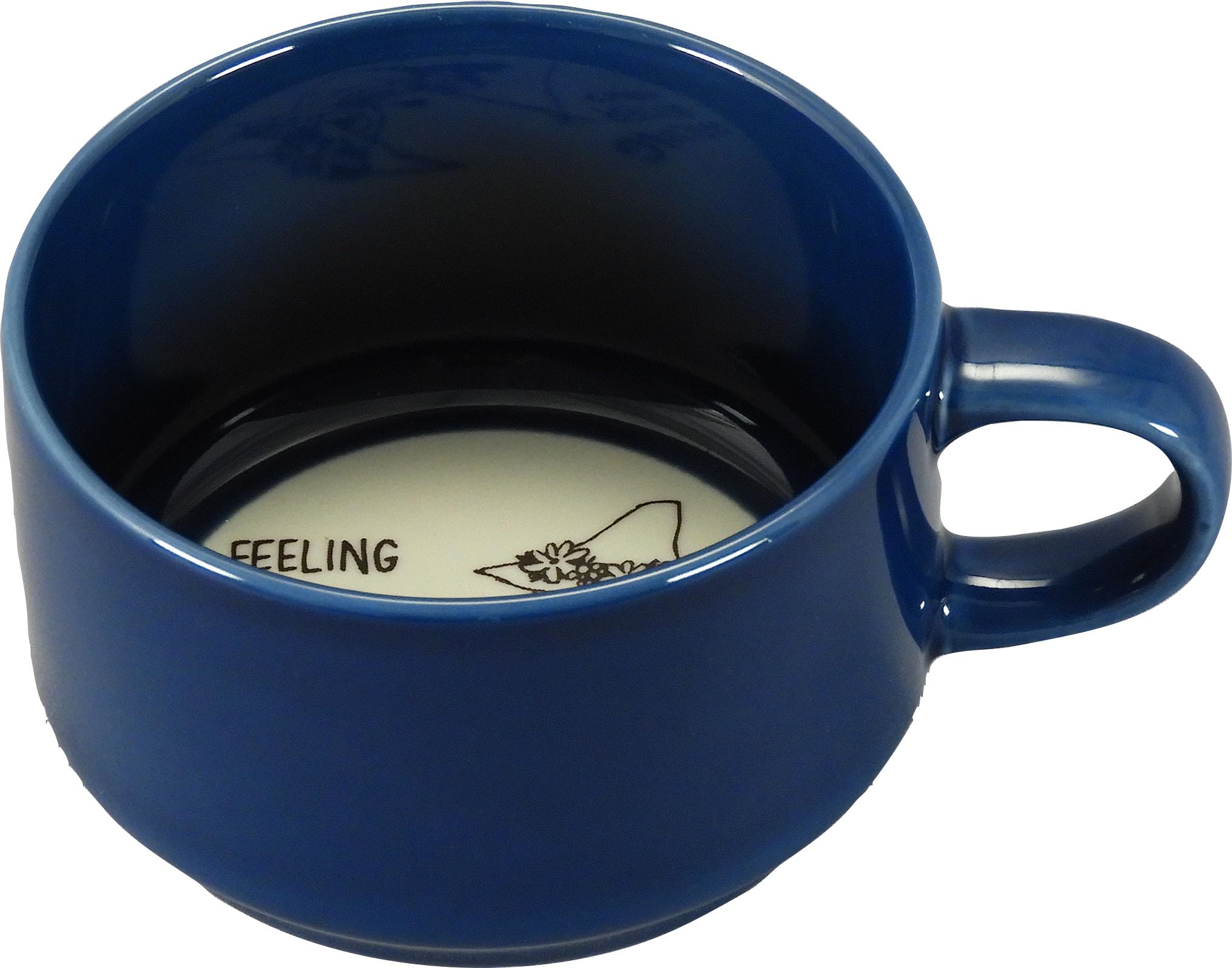 

Moomin Mug, approx. 300ml, Snufkin Message, Blue, for Coffee and Tea, Made in Japan, mm7603-11