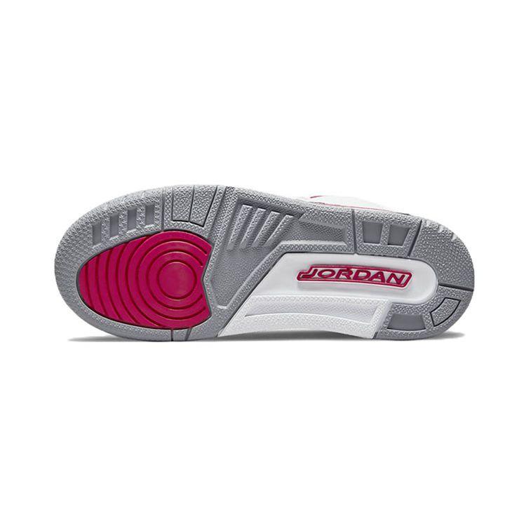 Air Jordan 3 Retro PS Cardinal Red Kids Sneakers White Light-Curry Cement-Grey 429487-126