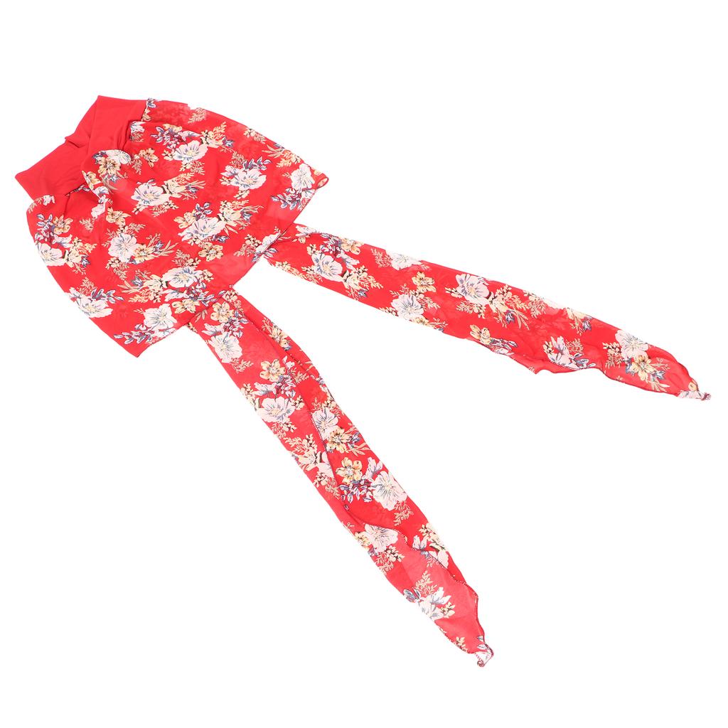 Soft Chemo Headwear Turban Women Fashionable Elegant Floral Print Head Scarf Headwrap for Travel