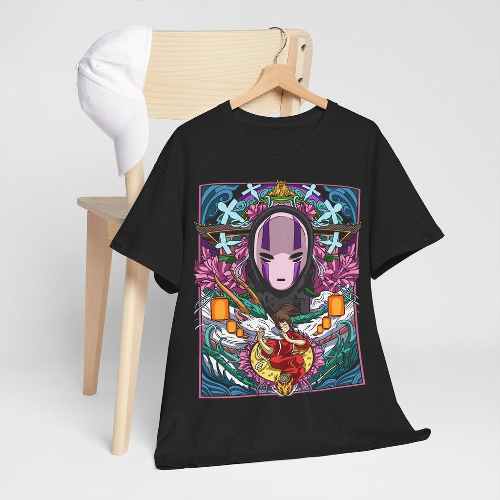 Nowy Brak Twarzy, Spirited Away, AnimeGhibli, Chihiro Brak Twarzy Haku Anime, Koszulka Unisex