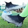 Botas de fútbol para hombre, calcetines elásticos de alta calidad AG, uñas largas, entrenamiento profesional de competición, zapatos de fútbol para niños