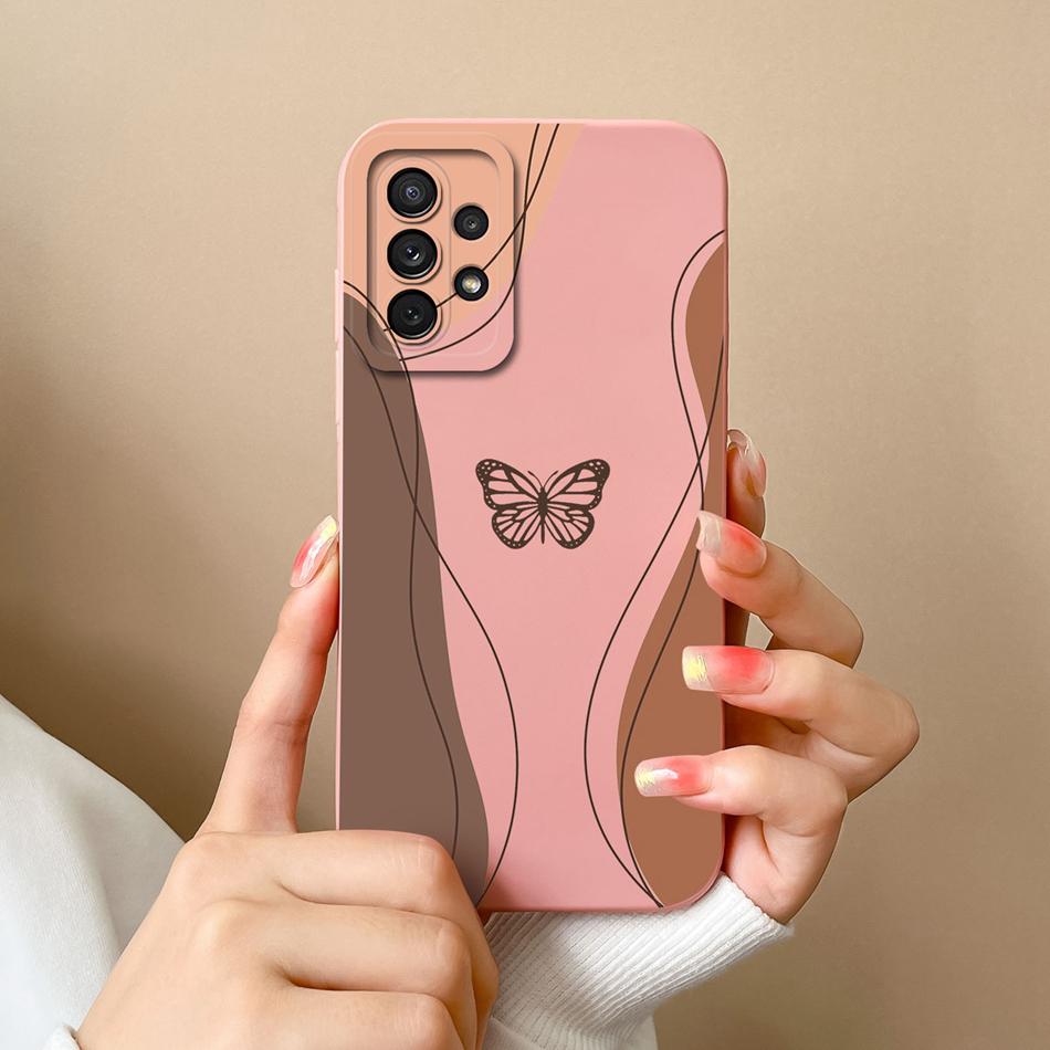 For Samsung Galaxy A72 Phone Case Love Heart Soft Liquid Silicone Camera Protection Back Cover For Samsung A 72 4G 5G Funda Capa