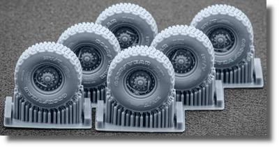 M142 Hymars CTIS Wheel Set for Monmodel Foreart Plastic Model Kits SCXWM72003 Scale-X 1/72 (6 Wheels) (Military Vehicle)