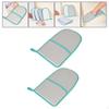 2 Pieces Ironing Gloves Anti Steam Mit Heat Insulation with Loop for Clothes Steamers Thick Sponge