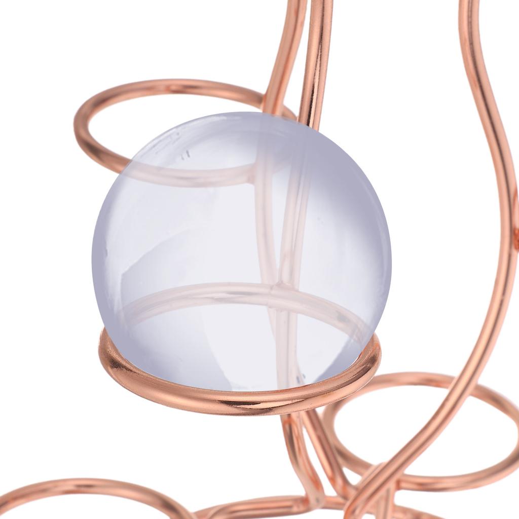 Crystal Ball Display Stand Iron 7 Sphere Holder Desktop Metal Display Pedestal Crystal Sphere Holder Decorative Orb Base