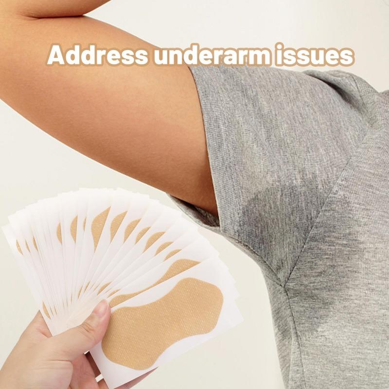 Armpit Sweat Pads Invisible Self-adhesive Underarm Sweat Pads Disposable Anti Perspiration Absorbent Women  Reduce Armpit Sweat